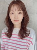 【外はねくびれ大人ミディアム】似合わせカット/くびれヘア