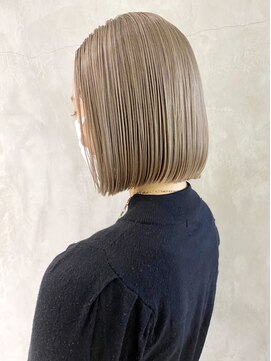 アルバム 渋谷パルコ(ALBUM) ベージュボブ_チェリーブラウンフェミニンロング_ba371802