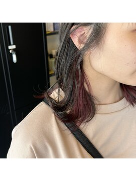 ガーデン 北花田(garden) イヤリングカラー×チェリーレッド