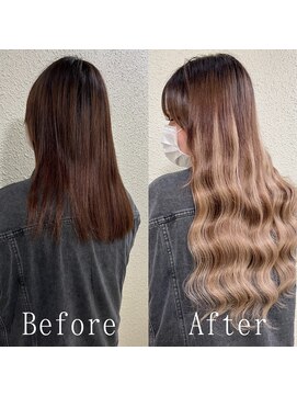 エクステ専門店あるじゃんすー 柏店 ミルクティーベージュ#シールエクステ#グラデーション#柏