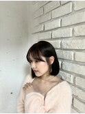 ミディアムボブ/切りっぱなしボブ/内巻きボブ/池袋