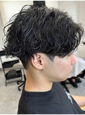波巻きスパイラルパーマツイストパーマメンズマッシュパーマ