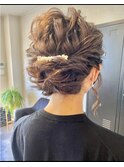 ローポニーヘアセット