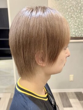 ランソ 新宿(RUNSO) 韓国マッシュウルフ×ブラウンベージュカラー