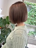 サンク 原宿 表参道(cinq) 原宿ブリーチなしダブルカラーミルクティーベージュミディアム