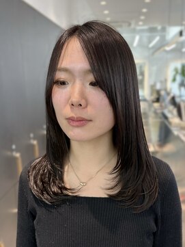 ロンドシエル 横浜(Lond ciel) イメチェン外ハネボブ美髪ワイドバング顔周りレイヤーカット