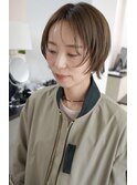 顔周りレイヤー×ショートボブ