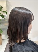髪質改善酸性ストレートで艶のあるさらさらヘアへ