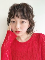 フィーリーカラー 大阪梅田店(feery color)&nbsp;ベージュインナーカラーショートボブレイヤーミディアム前髪