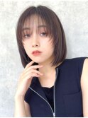 【La fith】切りっぱなしボブ×シースルーバング