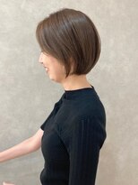 ヴィサージュアクト(VISAGE a.c.t)&nbsp;ブリーチなしベージュカラー×丸みショートボブ