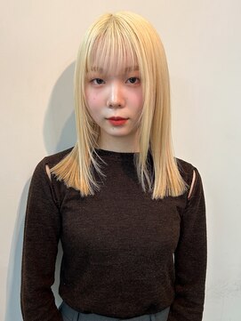 カシェル トウキョウ(Cashel Tokyo) ハイトーンボブ ケアブリーチ ぬきっぱなし ブロンド