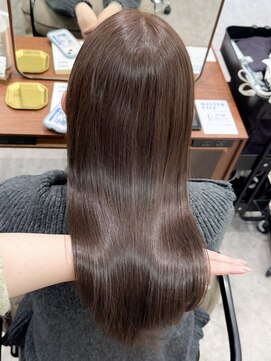 モク 立川(moc) 韓国風レイヤーカットブリーチダブルカラー前髪