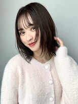 トリッカ シブヤ(TRICCA SHIBUYA)&nbsp;結べるボブ顔まわりレイヤー顔まわりカット外ハネボブ外巻き