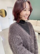 エダメ(EDAME)&nbsp;大人かわいい/くびれボブ/レッドブラウン