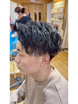アヴァンス 天王寺店(AVANCE.) かきあげメンズカット×ツイストパーマ
