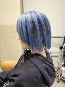 ルシティ(Le City) Blue balayage【髪質改善/ブリーチ/ダブルカラー/レイヤー】