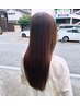 【オススメNo.2】高濃度水素質感改善ストレート+カット+髪質改善TR¥30800~→