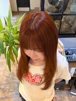 シャルムバイサラ(charme by sarah)&nbsp;オレンジ/夏スタイル/ブリーチなしカラー