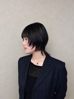 ヘアメイクボッカ(hair make Bokka)&nbsp;小松／黒髪ウルフカット×ショートレイヤー