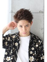 マイロ(mailo) アップバング×毛流れパーマ×束感×王道ショート