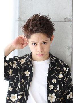 マイロ(mailo) アップバング×毛流れパーマ×束感×王道ショート