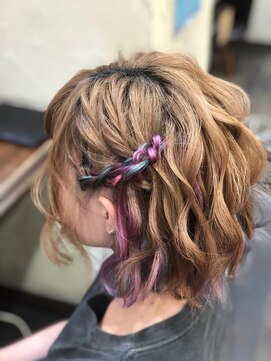 セットサロンエース(Set salon Ace) ショートアレンジ編み上げ☆