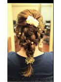 大人かわいいパーティーヘアー