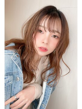 モコ(MOCO) 【MOCO hair natural琴似】女っぽひし型セミディ