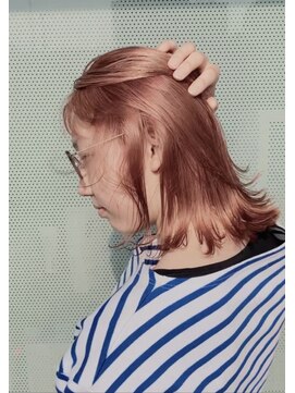 アーサス ヘアー サローネ 五井店(Ursus hair salone by HEADLIGHT) ♯春カラーN.スカーレット×外はねボブ