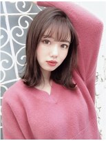 ロンド クラン 岡崎(Lond Clan)&nbsp;小顔ヘア　ヌーディーカラー　韓国ボブ　切りっぱなしボブ