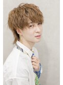 マッシュウルフ韓国風ミルクティーカラー