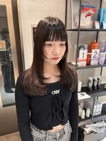 サンド 池袋(sand)&nbsp;韓国風ヘア/姫カット/ベージュカラー/レイヤーカット