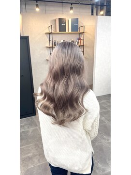 リゲル(rigel) ミルクティーベージュ×巻き髪