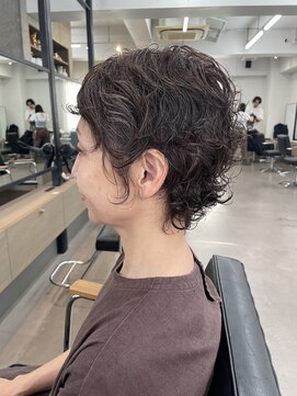 ユノ(juno) 【中目黒】クセを活かしたショート☆白髪ぼかしハイライト