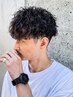 【メンズ限定】カット+ツイスト・スパイラルパーマ+バブル→¥10900