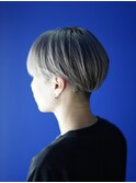 10代20代メンズブリーチカラーダブルカラーミルクティーシルバー