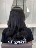 #韓国ヘア　#ブルーブラック