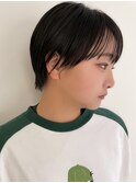 黒髪ショート丸みショートカット