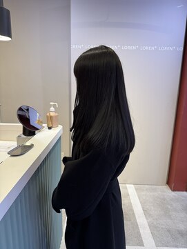 ローレンジウ(LOREN JU) 透明感髪質改善ベージュダブルカラーミルクティーグレージュ