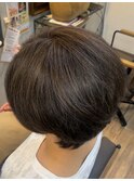 ノンジアミンカラーザクロペインターで白髪ぼかし白髪染め