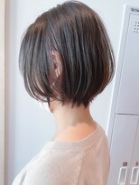 Say.ショートボブブルーカラーホワイトグレージュデジタルパーマ