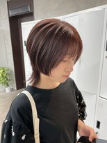 リミットバイアフィナー 大宮店(limit by Afinar) ショートウルフ/ピンクブラウン