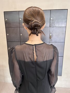 ヘアー アイス ルーチェ(HAIR ICI LUCE) 結婚式参列ヘアセットタイトヘア/中西