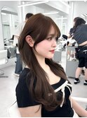 前髪顔まわり韓国ヘアレイヤーカットサイドバンク2wayバンク韓国