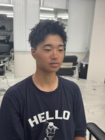 波巻きパーマ/スパイラル/ツイスパ/メンズサロン/メンズ/波巻き