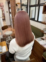 ユイマァル 倉敷店(YUIMARL)&nbsp;ブリーチダブルカラー×ピンクベージュ