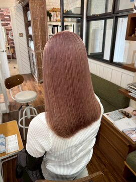 ユイマァル 倉敷店(YUIMARL) ブリーチダブルカラー×ピンクベージュ