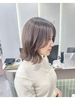 ロンドリゼル 札幌(Lond RiseL) オリーブグレー/前髪/ボブ/マロンベージュ/レイヤーカット/小顔