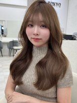 アイトーキョーエス 渋谷(AI TOKYO S)&nbsp;オリーブブラウンくびれ巻き顔まわりレイヤー透明感暗髪前髪渋谷